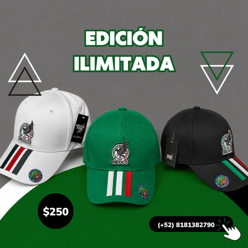 Gorra México Mundial 2026 (Negro)